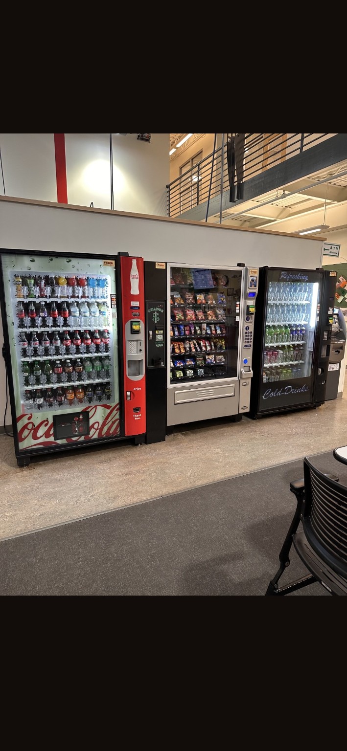 A traditional workplace vending setup before modernization